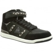 Le Coq Sportif Diamond Elance Mid Noir - Chaussures Basket Montante Femme Soldes Nice